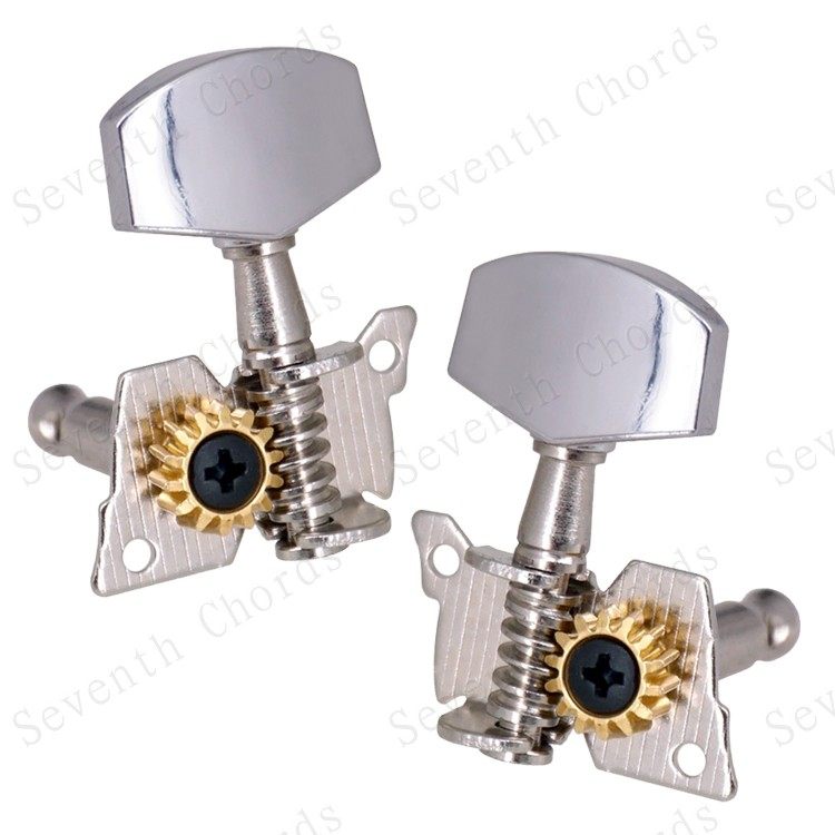 银色大方手柄开放式民谣吉他弦钮木吉他琴弦钮扭弦准旋钮上弦器