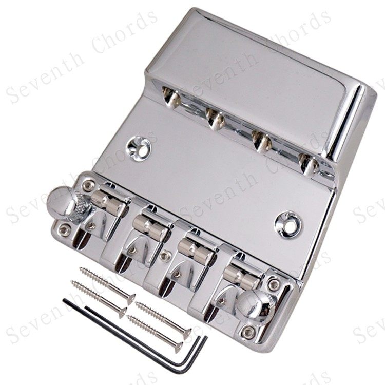 可调节高度可拆卸滚珠弦码四弦电贝司琴桥拉弦板 4弦贝斯BASS弦桥