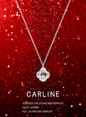 项链女款2025新款 高级感轻奢小众纯银女999足银正品适合夏天戴的