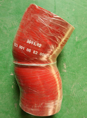 北奔重卡 中冷器胶管 红色硅胶管 北方奔驰货车增压器进气胶管