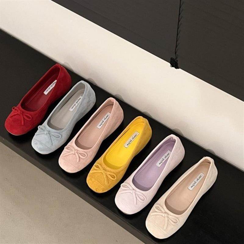 小香风浅口蝴蝶结玛丽珍女鞋2026年新款一脚蹬配裙子平底芭蕾舞鞋,女鞋,玛丽珍鞋,淘宝优惠券,粉丝福利购,淘宝优惠卷