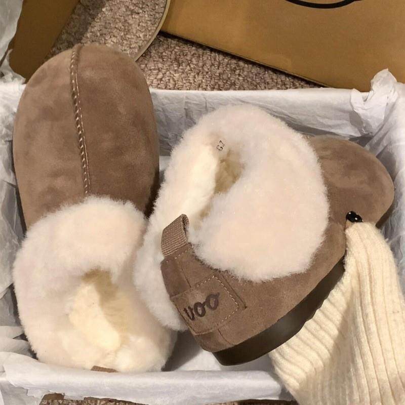 冬季翻领加绒勃肯鞋鞋外穿棉鞋保暖厚底毛毛鞋女软底外穿舒适拖鞋,女鞋,毛毛鞋,淘宝优惠券,粉丝福利购,淘宝优惠卷