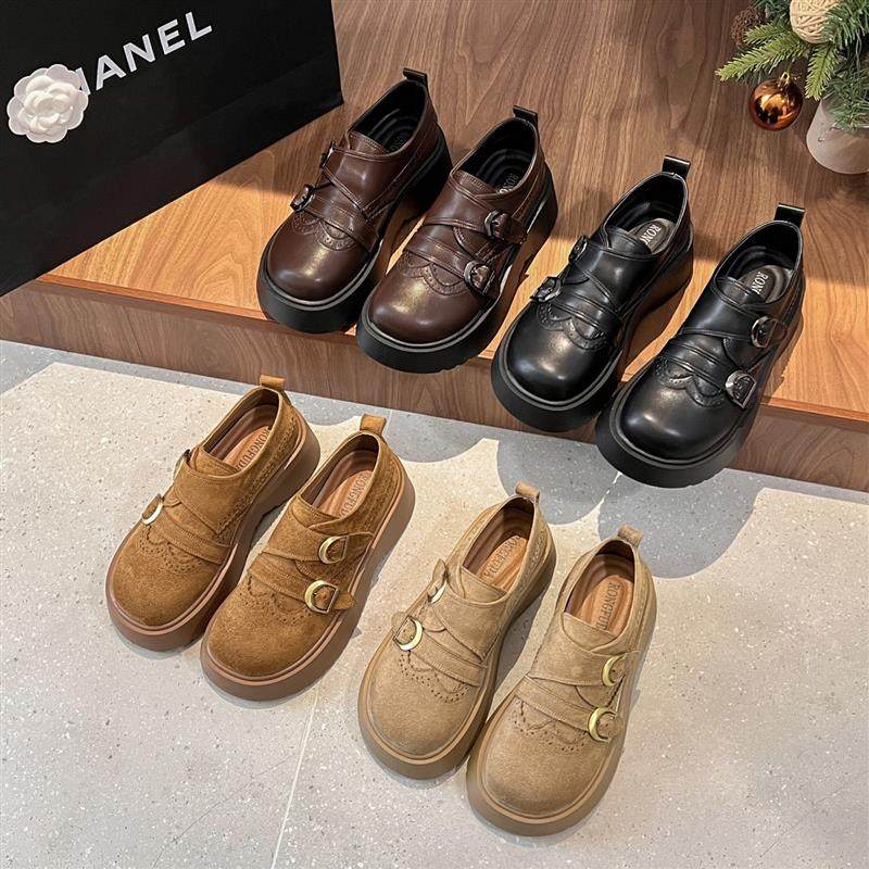 法式复古皮带扣厚底勃肯鞋女2026年新款百搭舒适懒人一脚蹬乐福鞋,女鞋,勃肯鞋/软木鞋,淘宝优惠券,粉丝福利购,淘宝优惠卷