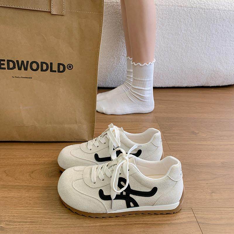 芭蕾风复古拼色平底德训鞋女2026年新款百搭轻便休闲运动阿甘鞋,女鞋,德训鞋,淘宝优惠券,粉丝福利购,淘宝优惠卷