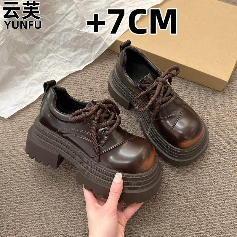 厚底英伦风小皮鞋女2026新款春秋增高玛丽珍女鞋子乐福鞋大头单鞋,女鞋,玛丽珍鞋,淘宝优惠券,粉丝福利购,淘宝优惠卷