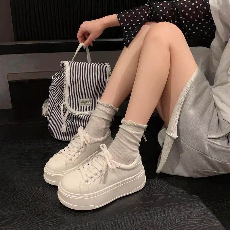 松糕厚底小白鞋女2026年新款小个子增高显瘦时尚百搭休闲运动板鞋,女鞋,休闲板鞋,淘宝优惠券,粉丝福利购,淘宝优惠卷