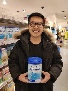 超市采购直播德国蓝版800g奶粉