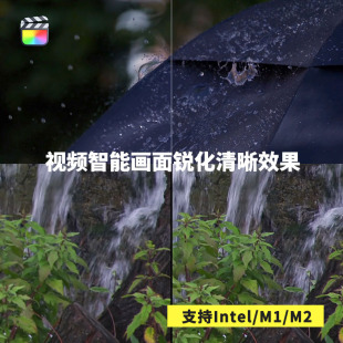 FCPX中文插件Samurai视频画面智能锐化清晰效果