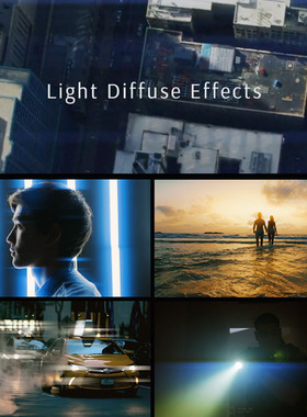 FCPX插件mLight Diffuse画面灯光光效叠加漫射扩散效果预设带教程