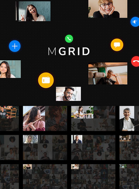 FCPX插件mGrid视频画面网格排版通话小元素动画预设37个