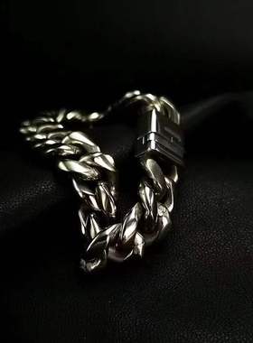 男士纯钛个性欧美全钛手链原创