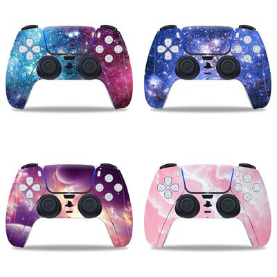 适用于PS5手柄贴纸PS5手柄贴膜PS5手柄全包贴纸星空款贴膜