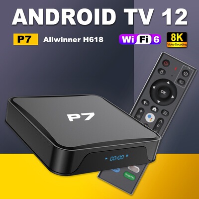 P7  Android安卓 12 Allwinner 全志H618 四核wifI set top box