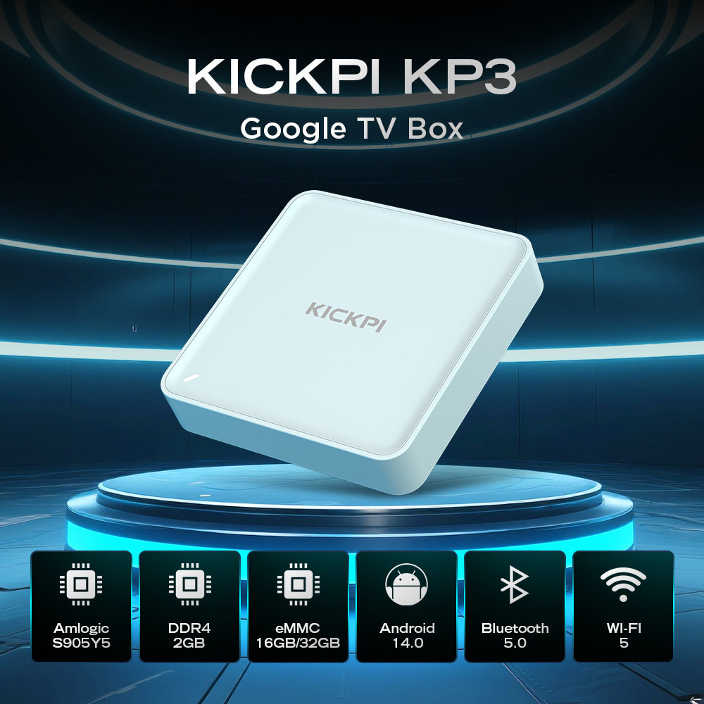 KICKPI KP3 TV Box GTV 14 S905Y5 2g/16g 4K高清杜比认证播放器
