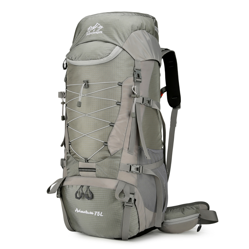 75L 1.5KG 登山露营装备收纳背囊 户外徒步写生旅游收纳双肩背包