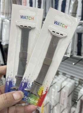 适用苹果iwatchS10米兰尼斯HK10ProMax华强北s9磁吸S10Mini手表带