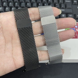 华强北Ultra3适用AppleWatch S11苹果手表带米兰尼斯加粗款不锈钢