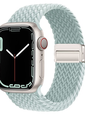 适用s11/s12max智能手表苹果iwatch10学生儿童表带华强北磁吸编织