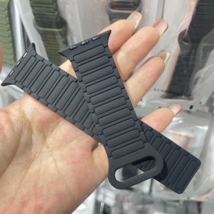 华强北智能电话手表s10表带35MM磁吸扣子腾园硅胶果芯云掌奇通用