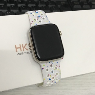 适用iwatchs11s10新款华强北s12Max智能5G透气硅胶学生女手表表带