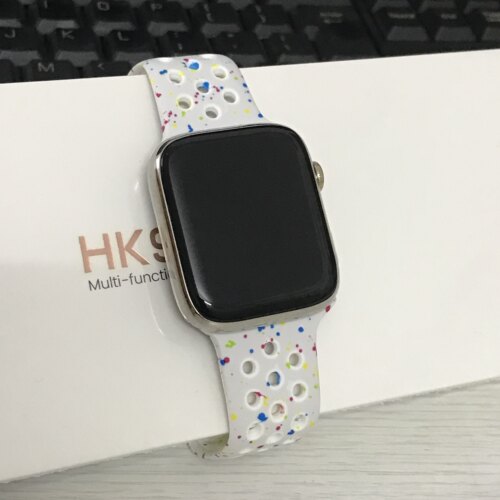 适用iwatchs11s10新款华强北s12Max智能5G透气硅胶学生女手表表带