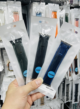 适用华强北手表iwatchs98表带ULTRA S10高版本野径回环尼龙魔术贴