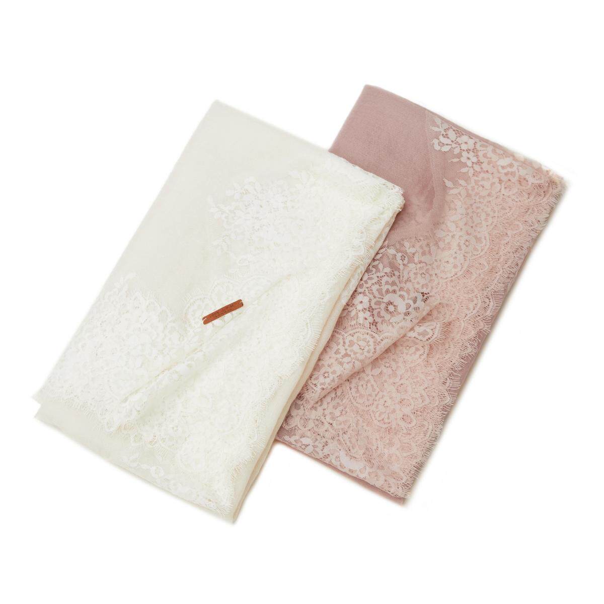 羊绒蕾丝围巾披肩欧美女春秋季