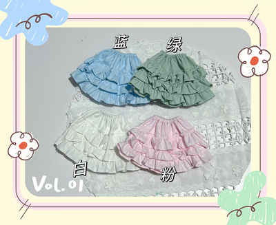 bjd4分6分短裙蛋糕裙学院风四分六分娃娃衣服裙子休闲百搭包邮