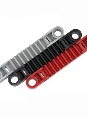 国产积木 87761 益智小颗粒 1x7 带轴栓孔齿轮条架 MOC拼插零配件