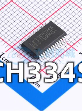 全新 CH334S 封装SSOP-28 USB2.0协议4端口USB HUB控制器芯片