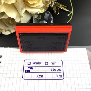 一周计划时间打卡手帐日记HOBO日月日期备忘光敏印章个性DIY运动