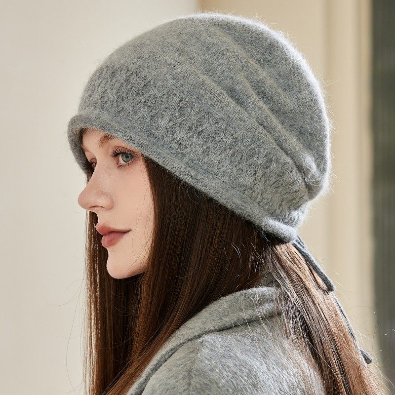 针织兔毛帽子女秋冬季百搭休闲保暖防寒套头堆堆帽毛线帽贝雷帽,服饰配件/皮带/帽子/围巾,帽子,淘宝优惠券,粉丝福利购,淘宝优惠卷