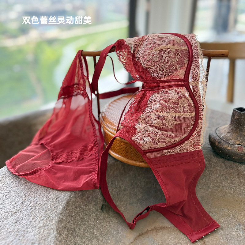 宫廷显瘦水晶杯文胸缎面高贵气质