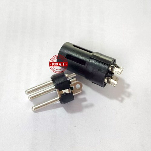 瑞式镀锡针芯 3芯卡龙头头平衡公母卡农头三芯卡龙公母头配件