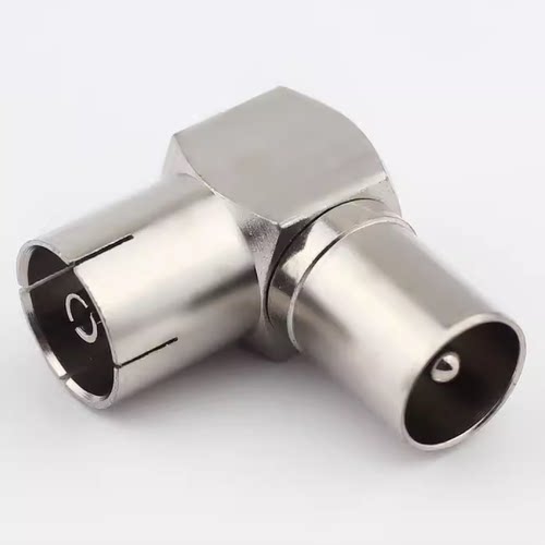 TV母转公转接头90度直角弯头f头