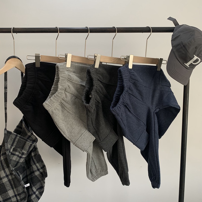 童装 冬季加绒长裤 四色侧口袋加绒工装裤 男童秋冬保暖裤子