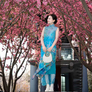 旗袍汉服打底裤 内搭不起静电棉麻防走光防透花边纯色内穿百搭衬裤