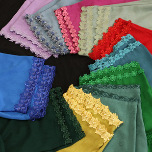 2023新款原创无侧缝花边口女裤棉麻休闲舒适百搭长裤春秋提花裤子