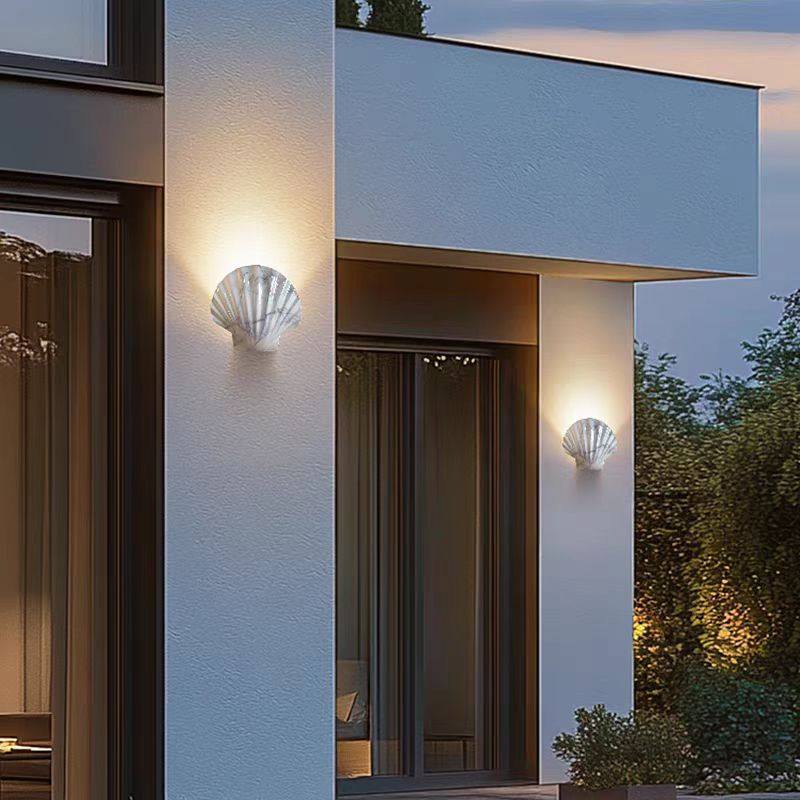 户外贝壳壁灯防水创意个性客厅卧室装饰灯简约现代酒店外墙灯具,家装灯饰光源,户外壁灯,淘宝优惠券,粉丝福利购,淘宝优惠卷