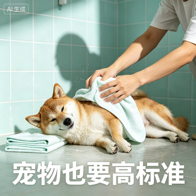宠物一次性浴巾吸水狗浴巾毛巾猫咪狗狗洗澡专用狗洗澡加厚大包装
