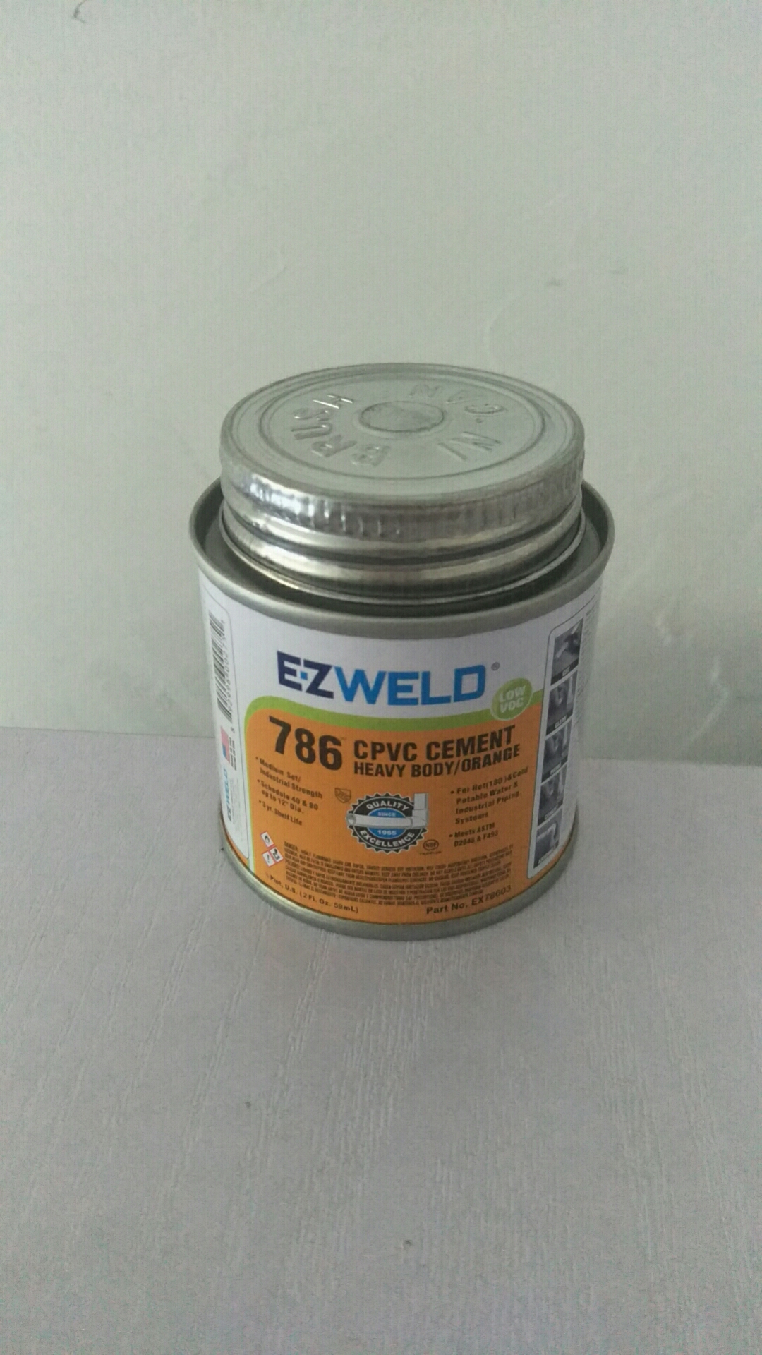 东凯786CPVC万能胶橘色59ml