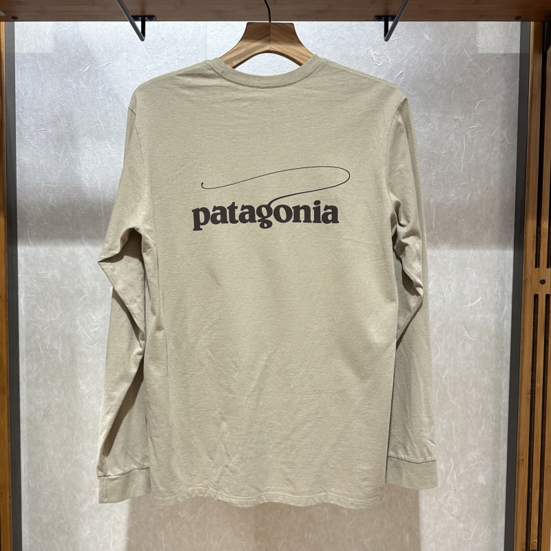 不退换PATAGONIA男T恤 LS Casting Logo Responsi 37819Q7 5I30