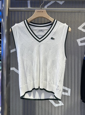 不退换全韩 LACOSTESPORT 韩国代购2025秋 马夹AF9602-55N 5H28