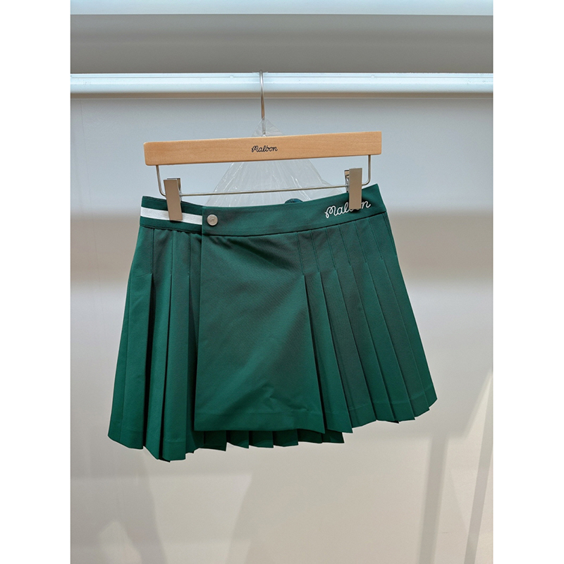 不退不换 MALBON 韩国代购 2024夏 休闲半身裙 M4322PSK14 4H16