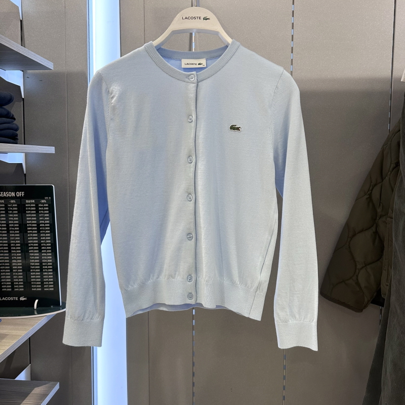 【专柜视频】不退换全韩百货LACOSTELADY针织开衫 AF132E 5B07