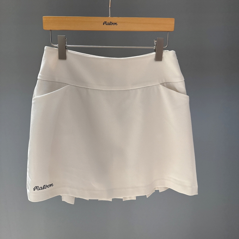 不退不换 MALBON 韩国代购 2024秋 时尚半身裙 M4322PSK17 4I20