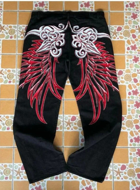 Y2K Bigboy Men街头服饰 宽松牛仔裤休闲男士牛仔裤