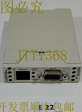原装供应INSYS RS 232 肥胖 56K SAMLL INT 2.0 标准登陆器 11-02