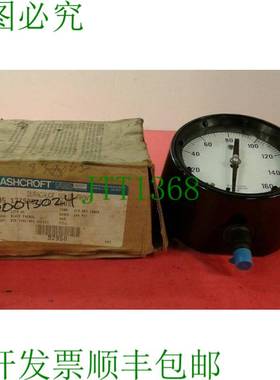 原装供应ASHCROFT 45 1279S 02L DURAGAU 表盘 0-160 PSI 1/4 英
