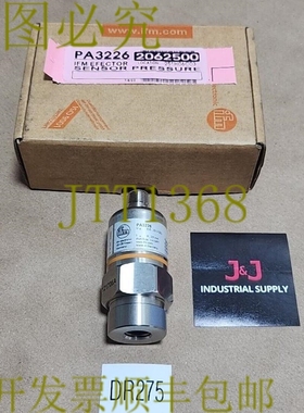 原装供应新 IFM PA3226 压力传感器 9.6-32Vdc 4-20mA 1/4 英寸